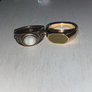 Two vintage style rings